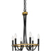 Quoizel - LGR636MBK - Six Light Island Chandelier - Legare - Matte Black