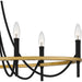 Quoizel - LGR636MBK - Six Light Island Chandelier - Legare - Matte Black