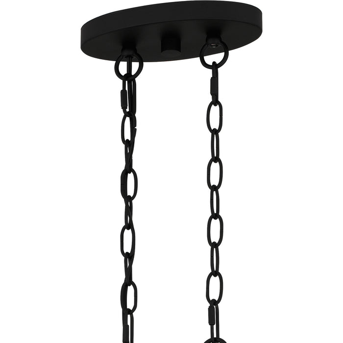 Quoizel - LGR636MBK - Six Light Island Chandelier - Legare - Matte Black