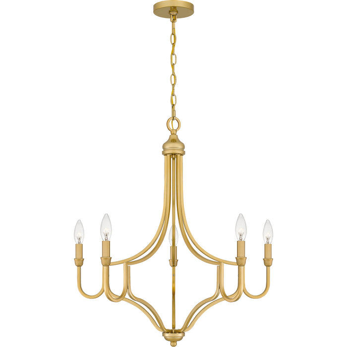 Quoizel - MAB5026LG - Five Light Chandelier - Mabel - Light Gold