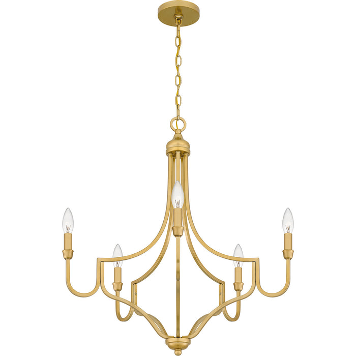 Quoizel - MAB5026LG - Five Light Chandelier - Mabel - Light Gold