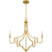 Quoizel - MAB5026LG - Five Light Chandelier - Mabel - Light Gold