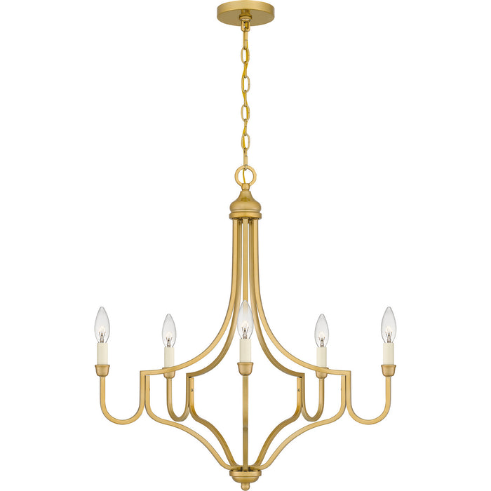 Quoizel - MAB5026LG - Five Light Chandelier - Mabel - Light Gold