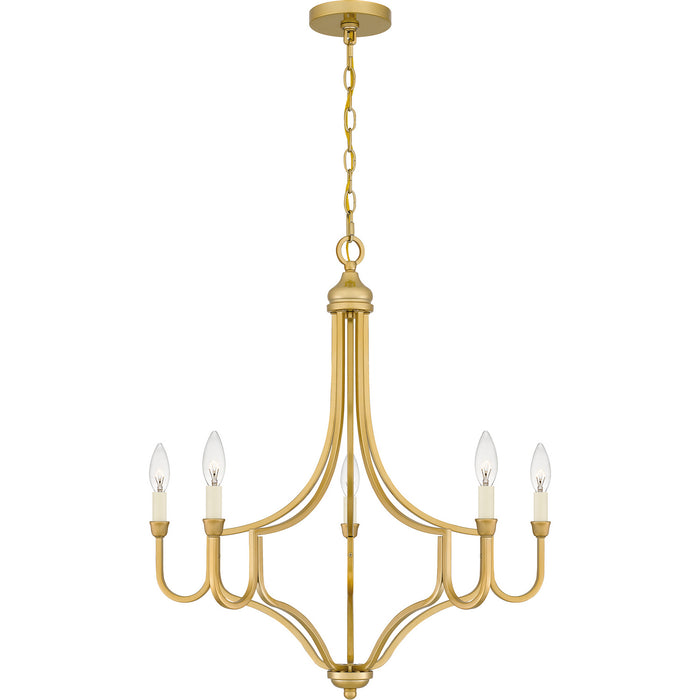 Quoizel - MAB5026LG - Five Light Chandelier - Mabel - Light Gold