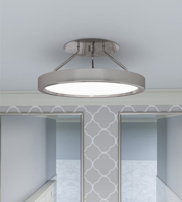 Quoizel - OST1811BN - LED Semi Flush Mount - Outskirts - Brushed Nickel