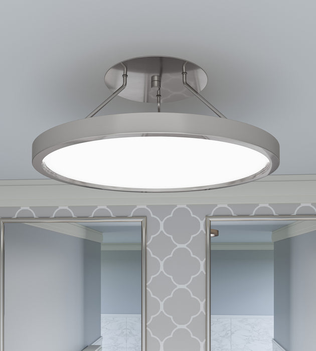 Quoizel - OST1815BN - LED Semi Flush Mount - Outskirts - Brushed Nickel