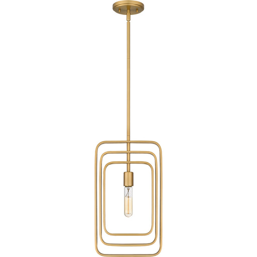 Quoizel - PCDPR1510BWS - One Light Mini Pendant - Dupree - Brushed Weathered Brass