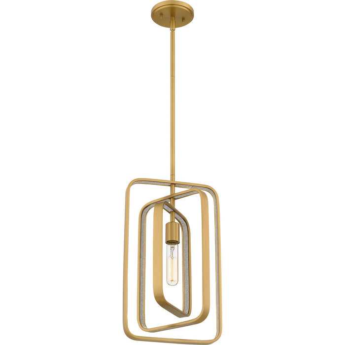 Quoizel - PCDPR1510BWS - One Light Mini Pendant - Dupree - Brushed Weathered Brass