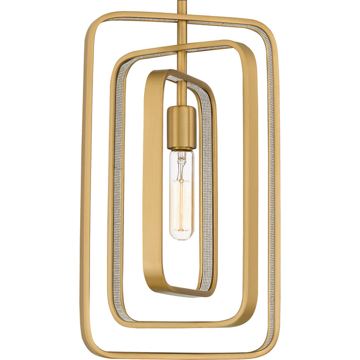 Quoizel - PCDPR1510BWS - One Light Mini Pendant - Dupree - Brushed Weathered Brass