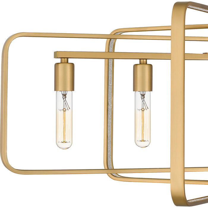 Quoizel - PCDPR534BWS - Five Light Island Chandelier - Dupree - Brushed Weathered Brass