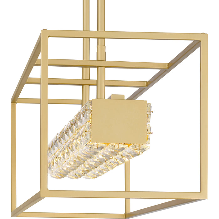 Quoizel - PCDZ136SGD - LED Linear Chandelier - Dazzle - Soft Gold