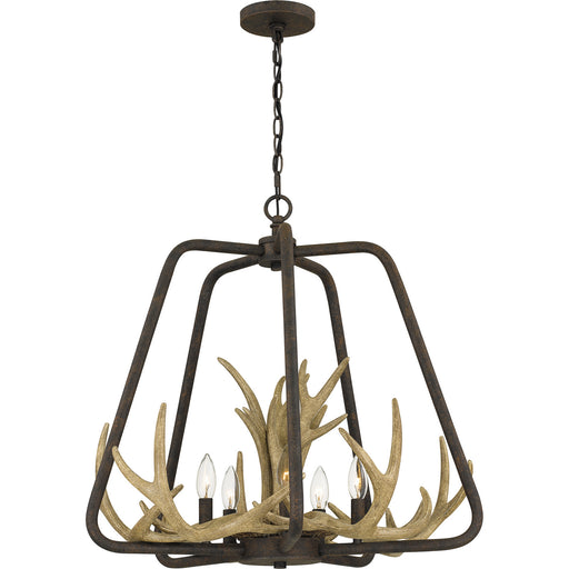 Quoizel - QOP5616RK - Five Light Pendant - Quoizel Oversized Pendant - Rustic Black