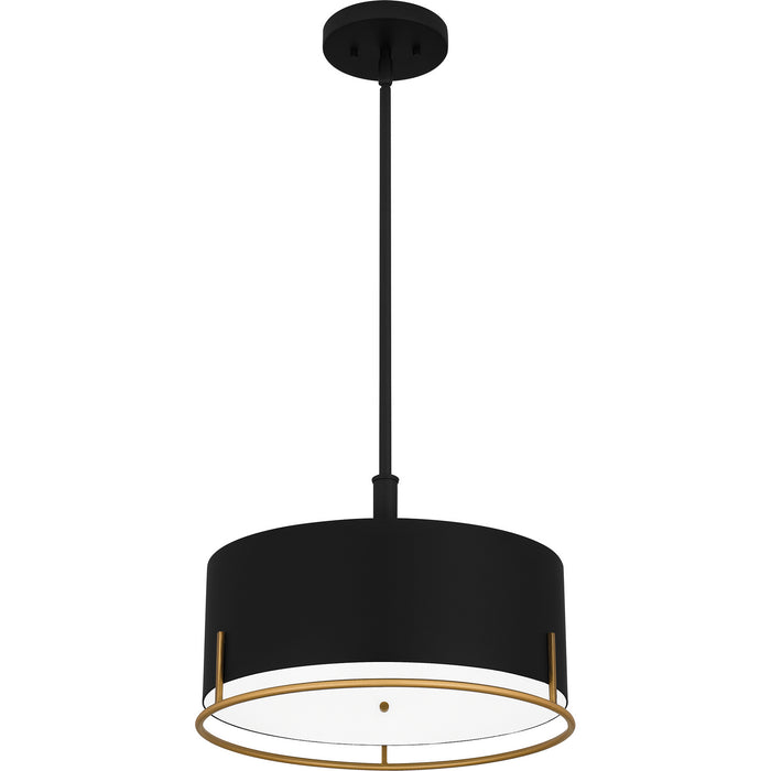 Quoizel - QP5580MBK - Three Light Pendant - Quoizel Pendant - Matte Black