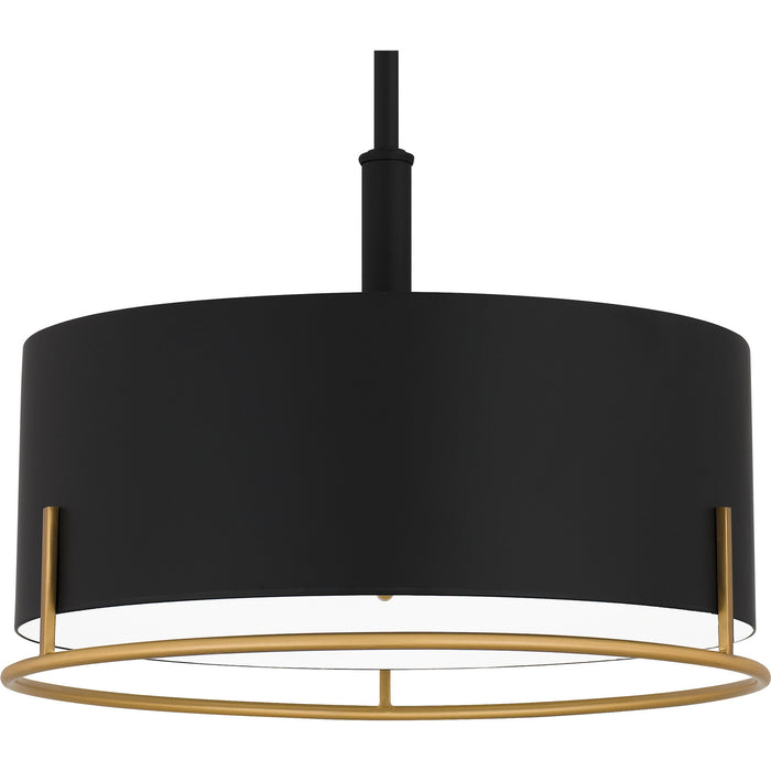 Quoizel - QP5580MBK - Three Light Pendant - Quoizel Pendant - Matte Black