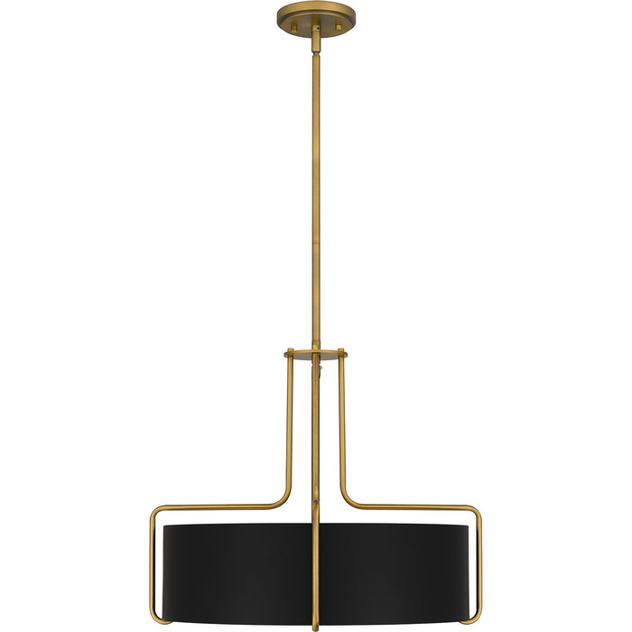 Quoizel - QP5596AB - Four Light Pendant - Quoizel Pendant - Aged Brass