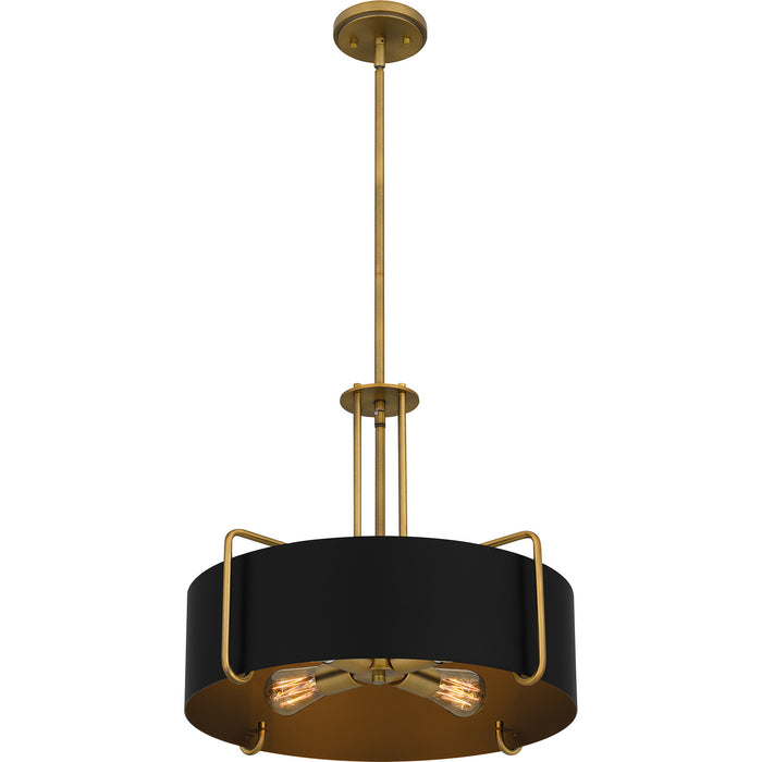 Quoizel - QP5596AB - Four Light Pendant - Quoizel Pendant - Aged Brass