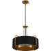 Quoizel - QP5596AB - Four Light Pendant - Quoizel Pendant - Aged Brass