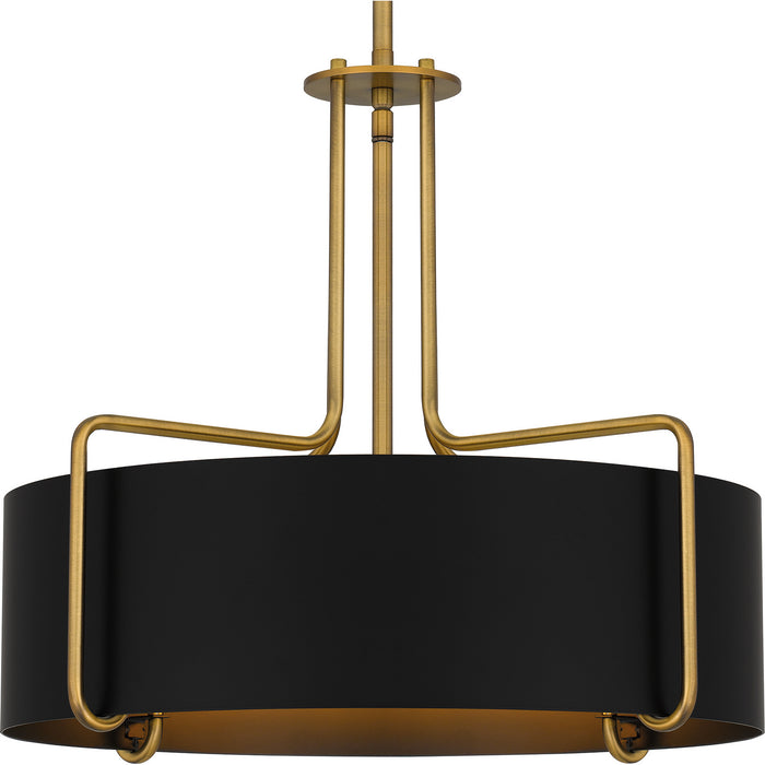 Quoizel - QP5596AB - Four Light Pendant - Quoizel Pendant - Aged Brass