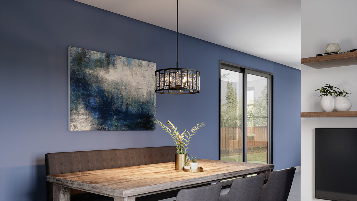 Quoizel - QP5600MBK - Four Light Pendant - Quoizel Pendant - Matte Black