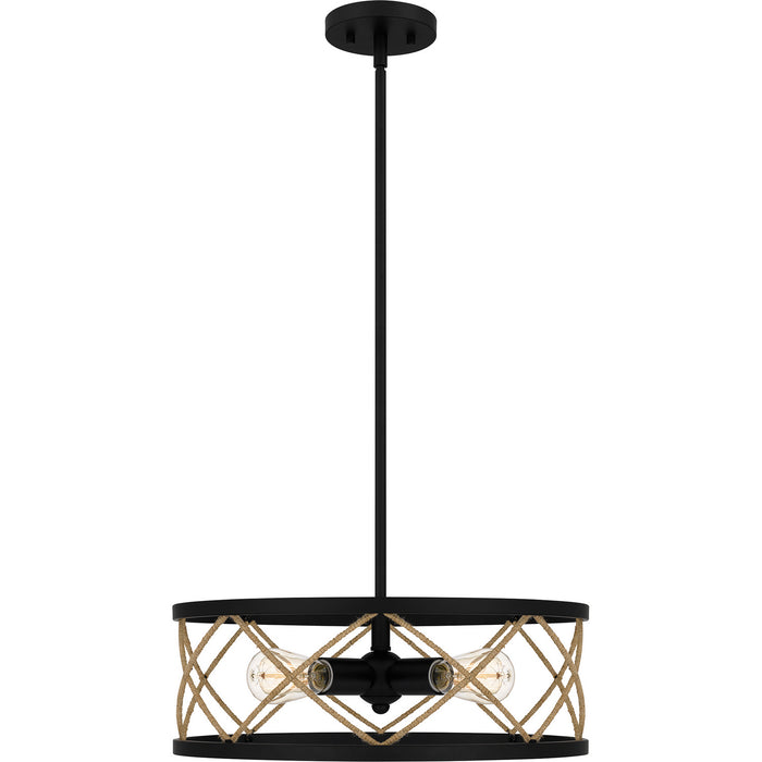 Quoizel - QP5632MBK - Four Light Pendant - Quoizel Pendant - Matte Black