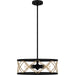 Quoizel - QP5632MBK - Four Light Pendant - Quoizel Pendant - Matte Black