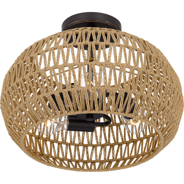 Quoizel - QSF4034PN - Three Light Semi Flush Mount - Quoizel Semi-Flush Mount - Palladian Bronze