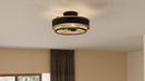 Quoizel - QSF5572EK - Three Light Semi Flush Mount - Quoizel Semi-Flush Mount - Earth Black