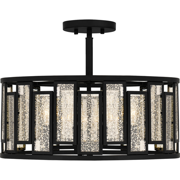 Quoizel - QSF5600MBK - Four Light Semi-Flush Mount - Quoizel Semi-Flush Mount - Matte Black