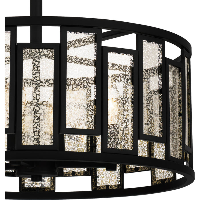 Quoizel - QSF5600MBK - Four Light Semi-Flush Mount - Quoizel Semi-Flush Mount - Matte Black