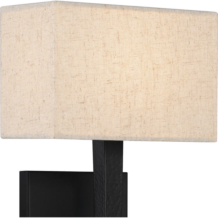 Quoizel - QW16127MBK - One Light Wall Sconce - Quoizel Wood - Matte Black