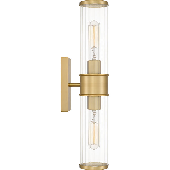 Quoizel - QW16128AB - Two Light Wall Sconce - Quoizel Wood - Aged Brass