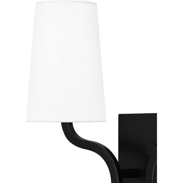 Quoizel - QW16130MBK - Two Light Wall Sconce - Quoizel Wood - Matte Black