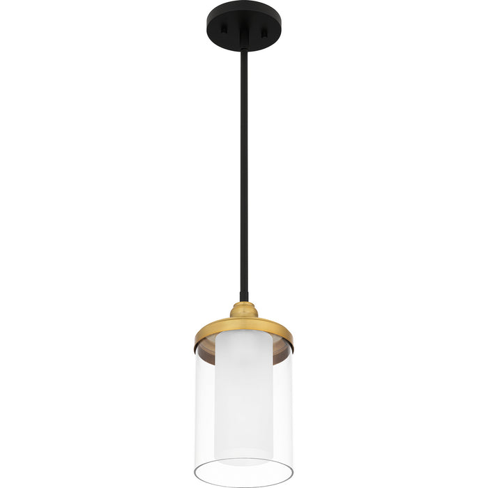 Quoizel - ROW1506MBK - One Light Mini Pendant - Rowland - Matte Black