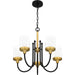 Quoizel - ROW5022MBK - Five Light Chandelier - Rowland - Matte Black