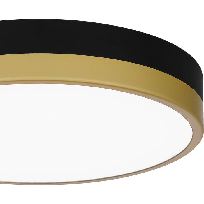 Quoizel - WLN1611MBKG - LED Flush Mount - Weldin - Matte Black Gold