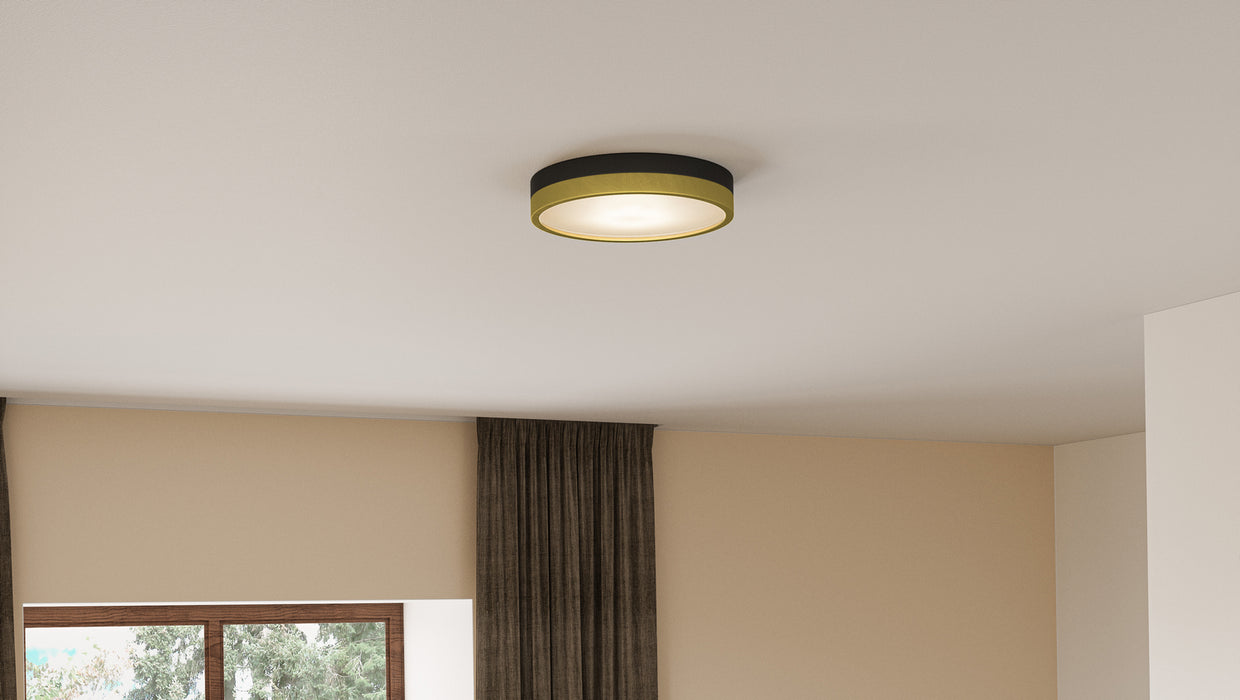 Quoizel - WLN1611MBKG - LED Flush Mount - Weldin - Matte Black Gold