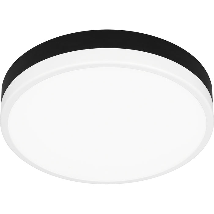 Quoizel - WLN1611MBKW - LED Flush Mount - Weldin - Matte Black White