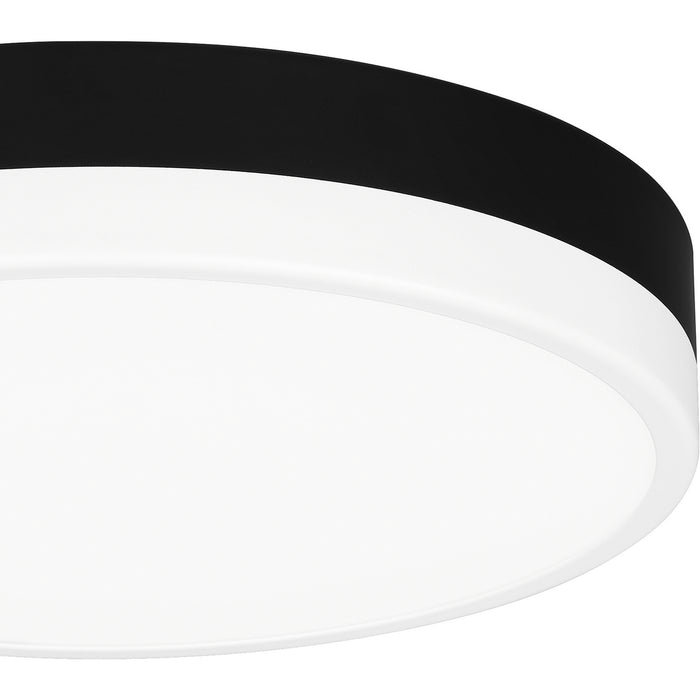 Quoizel - WLN1611MBKW - LED Flush Mount - Weldin - Matte Black White