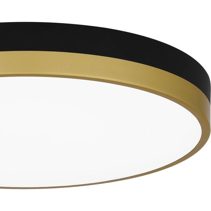 Quoizel - WLN1615MBKG - LED Flush Mount - Weldin - Matte Black Gold