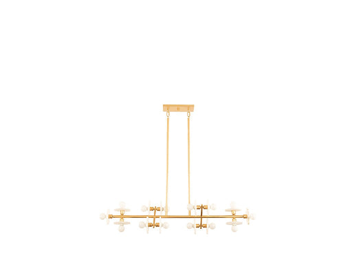 Savoy House - 1-1591-14-38 - 14 Light Linear Chandelier - Amani - Gold