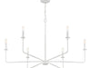 Savoy House - 1-2221-6-83 - Six Light Chandelier - Salerno - Bisque White