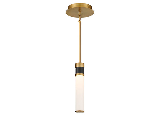 Savoy House - 7-1643-1-143 - LED Mini Pendant - Abel - Matte Black with Warm Brass Accents