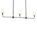 Kichler - 52519BK - Three Light Linear Chandelier - Pallas - Black