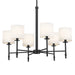 Kichler - 52500BK - Six Light Chandelier - Ali - Black