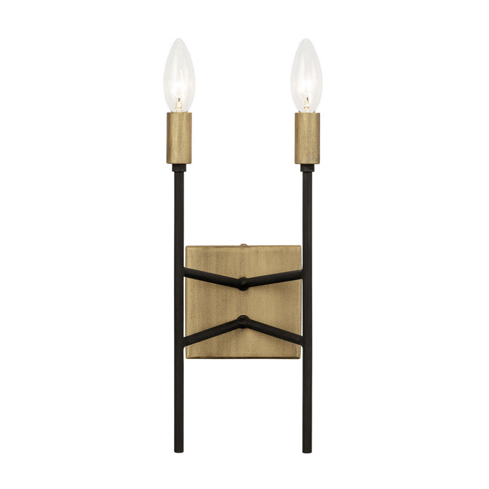 Varaluz - 314W02HGCB - Two Light Wall Sconce - Bodie - Havana Gold/Carbon