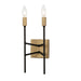 Varaluz - 314W02HGCB - Two Light Wall Sconce - Bodie - Havana Gold/Carbon