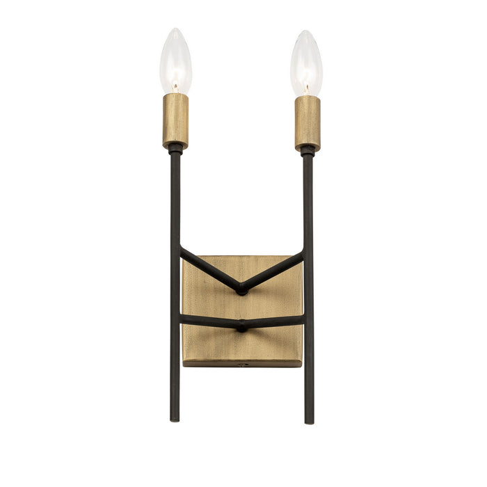 Varaluz - 314W02HGCB - Two Light Wall Sconce - Bodie - Havana Gold/Carbon