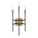 Varaluz - 314W03HGCB - Three Light Wall Sconce - Bodie - Havana Gold/Carbon