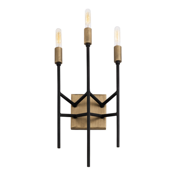 Varaluz - 314W03HGCB - Three Light Wall Sconce - Bodie - Havana Gold/Carbon