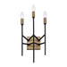 Varaluz - 314W03HGCB - Three Light Wall Sconce - Bodie - Havana Gold/Carbon